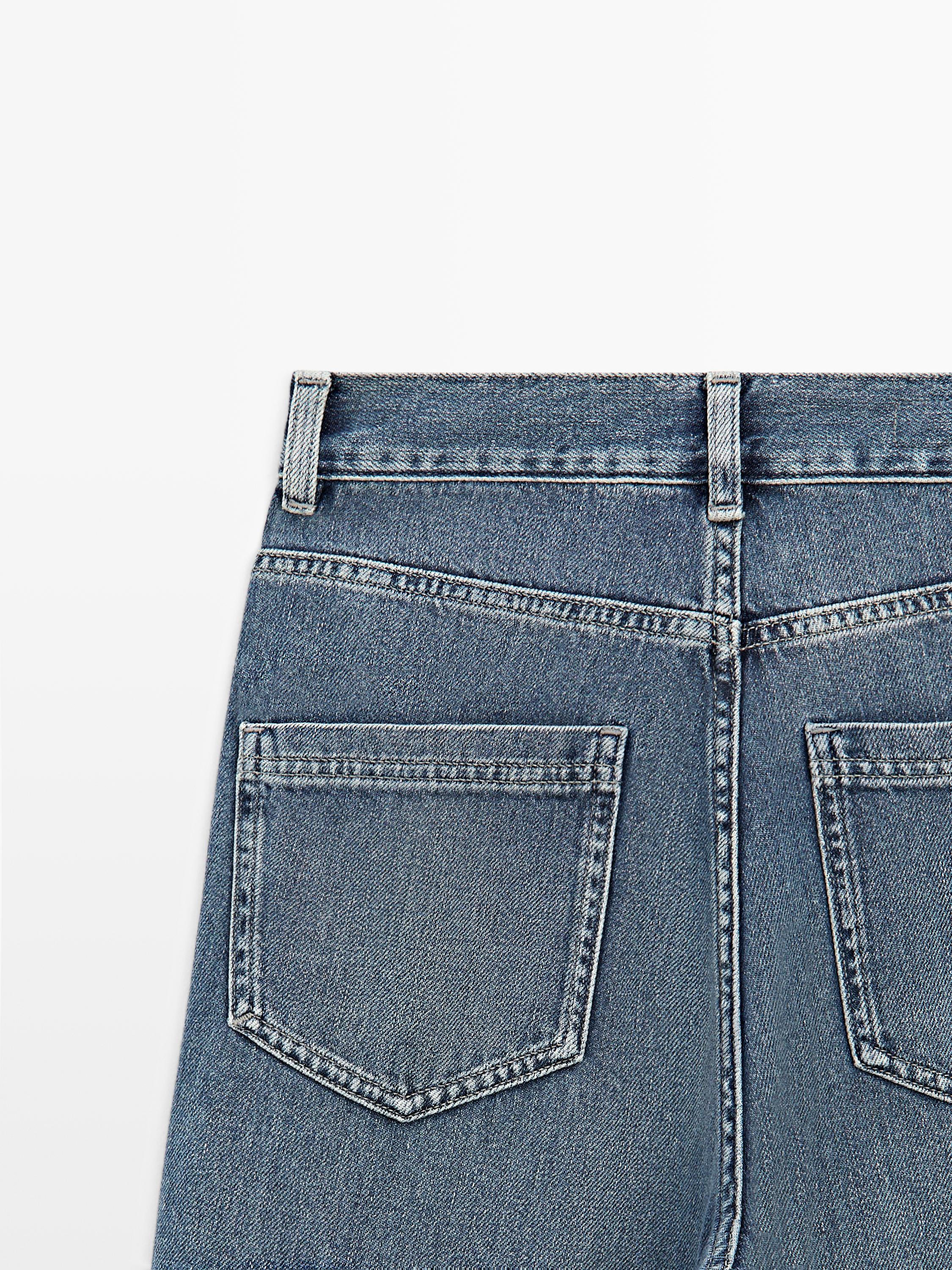Jean wide leg taille haute